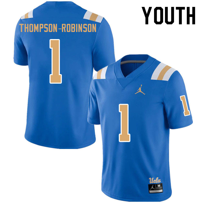Jordan Brand Youth #1 Dorian Thompson-Robinson UCLA Bruins College Football Jerseys Sale-Blue
